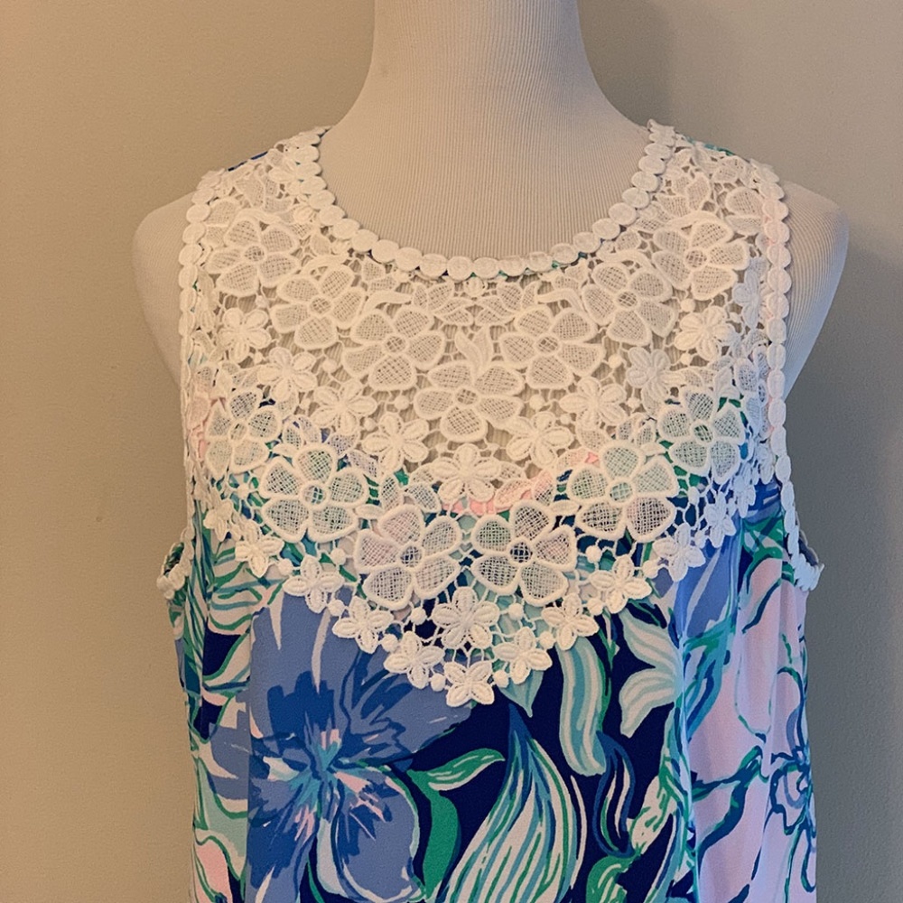 NWT Lilly Pulitzer “Nala” Soft Shift Dress Size 10 – Resort Chic / Classic Lilly - Picture 4 of 11
